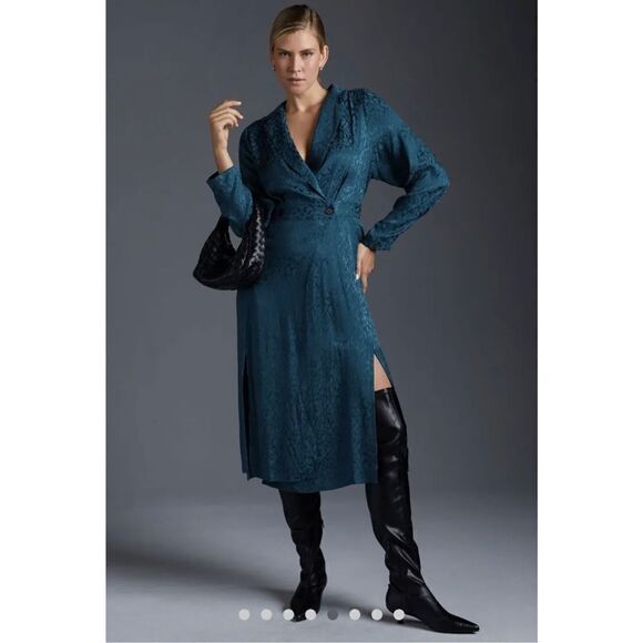 Anthropologie - Anthropologie Blazer Wrap Dress. Size 10 - Picture 6 of 12